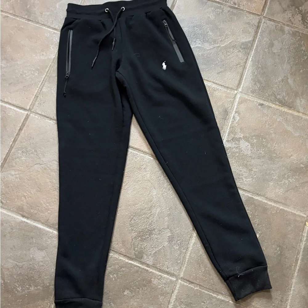 Polo Black Sweatpants with Logo